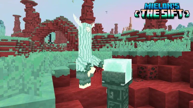 Singer receiving a Soul Block from an Echo Golem in Mielon’s community mod